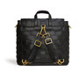 black leather mini backpack