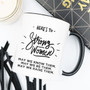 strong women coffee mug