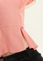 womens coral cape blouse