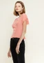 capelet sleeve v neck blouse