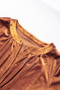 chestnut brown velvet dress