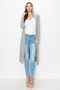 grey hooded cardigan for women