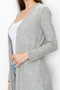 long sleeve lightweight hooded cardigan