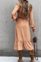 polka dot dress with slit
