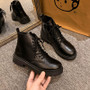 lace up combat booties