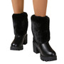 non slip fleece snow boots