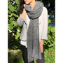 dark grey luxury wool scarf