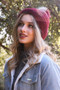 brushed mohair winter beanie