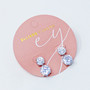 two tier diamond earrings