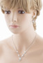 formal evening pearl crystal set