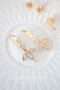 24k gold flower earrings