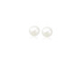 Beatifical classic style stud earrings featuring white freshwater cultured pearls. Secured with push backs.