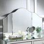 Give your dressing table a makeover with this frameless, modern tri-fold tabletop vanity mirror.
