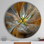 Symmetrical Yellow Flower Oversized Wall Clock
