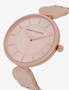 ROUND MINIMALIST ROSE GOLD-TONED BRACELET WATCH