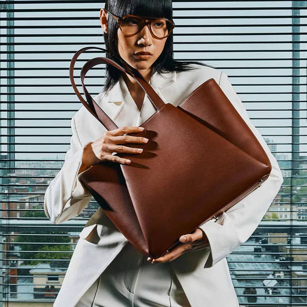 Designer Pyramid Shoulder Bag