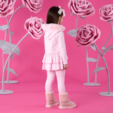 Adee Alina Fur Hood Legging Set Pink