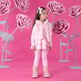 Adee Anna Fur Gilet Pink