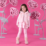 Adee Anna Fur Gilet Pink