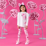 Adee Ayla Rose Print Insert Leggings Set
