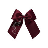 Adee Ariah Deep Cherry Satin Bow Hairclip