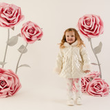 Little A Dolly Quilted Jacket Snow White