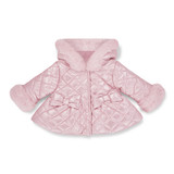 Little A Dolly Quilted Jacket Pink