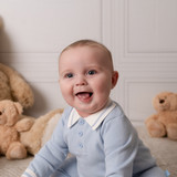 Mitch & Son Mini Zeke Knitted Polo Romper
