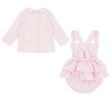 Pastels & Co Maeve Dungaree Dress Pink