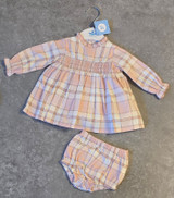 Sardon Smocked Dress Pink 26CB-641
