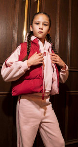 Bonini Reversible Gilet Pink/Burgundy BNC023