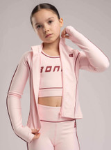 Bonini Piping Sport Crop Top Revive Pink/ Burgundy BNC017