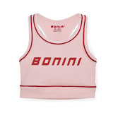 Bonini Piping Sport Crop Top Revive Pink/ Burgundy BNC017