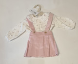 Calamaro Dungaree Skirt Set Dusky Pink 11013 Calamaro Dungaree Skirt Set Dusky Pink 11013