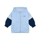 Mitch & Son Freddie Cut & Sew Hooded Jacket Blue