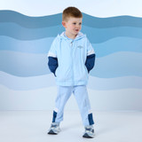 Mitch & Son Freddie Cut & Sew Hooded Jacket Blue