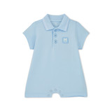 Mitch & Son Mini Nash Polo Romper Blue
