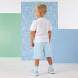 Mitch & Son Odin Oslo Tshirt & Towelling Short Set Blue