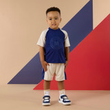 Mitch & Son Phillip Poly Short Set Navy