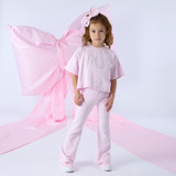 Adee Samantha Bow Flares Set Pink