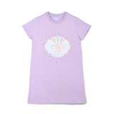 Adee Sloane Jersey Dress with Sequin Ice Cream Artwork Lilac