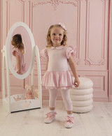 Little A Orellia Broderie Anglaise Leggings Set Pink