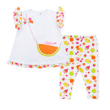 Little A Palmer Fruit Print Leggings Set
