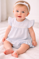 Sardon Blue Gingham Dress 26BB-684