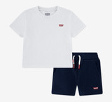 Levi Short Set White/ Navy 8EK813-W1T