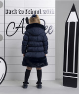 PREORDER Adee Rhia Long Back to School Coat Navy