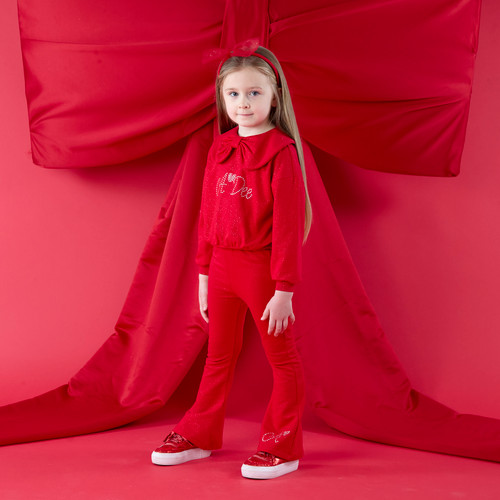 Adee Amara Flare Tracksuit Red