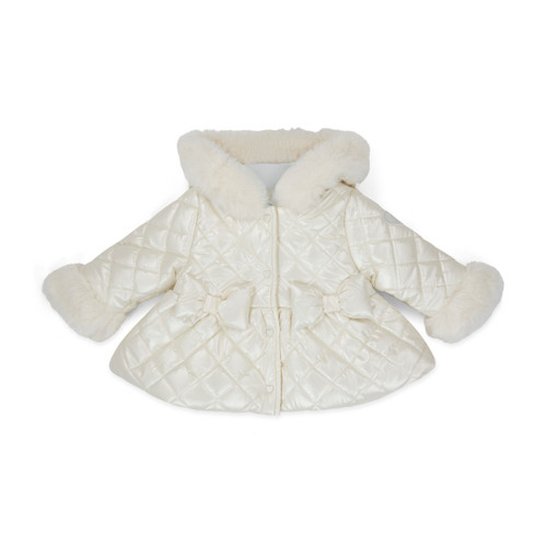 Little A Dolly Quilted Jacket Snow White
