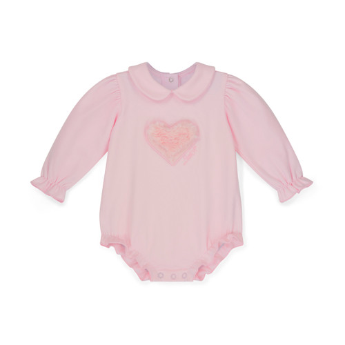 Little A Dulcie Fur Heart Romper