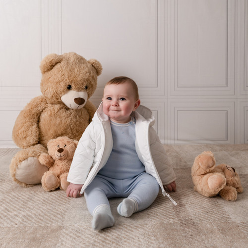 Mitch & Son Mini Zain Quilted Jacket White